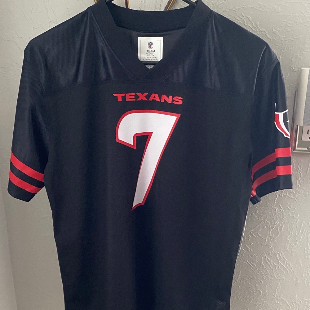 NFL Texans Black and Red Kids Jersey - Picture 3 of 13